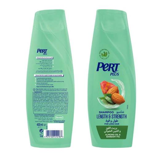Pert Plus Shampoo For Hair Strength With Almond And Fig Oil 400 ML