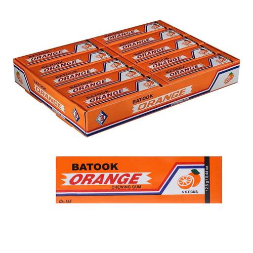 Batook Orange Flavored Chewing Gum 20 * 250 G