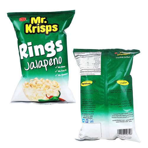  Mr. Krisps Snacks Jalapeno Rings 80 G