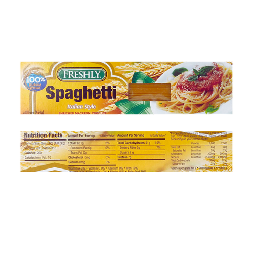 Freshly Spaghetti Pasta 454 G