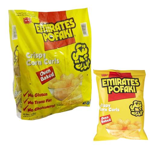Bofaki Crispy Corn Rolls From The Emirates Cheese Flavor 25 x 15 G
