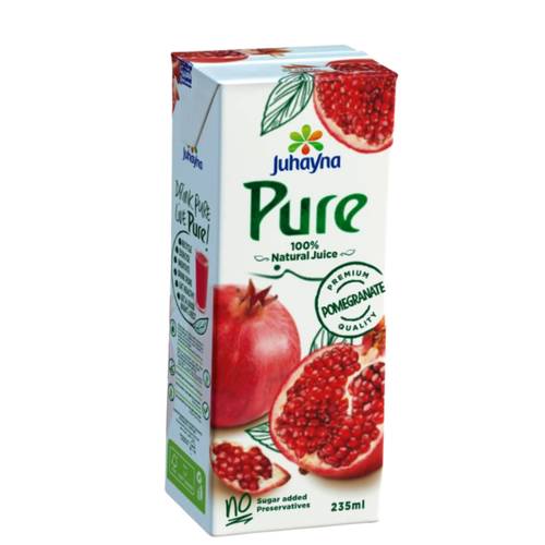 Juhayna Pure Pomegranate Juice Without Added Sugar 235 ML