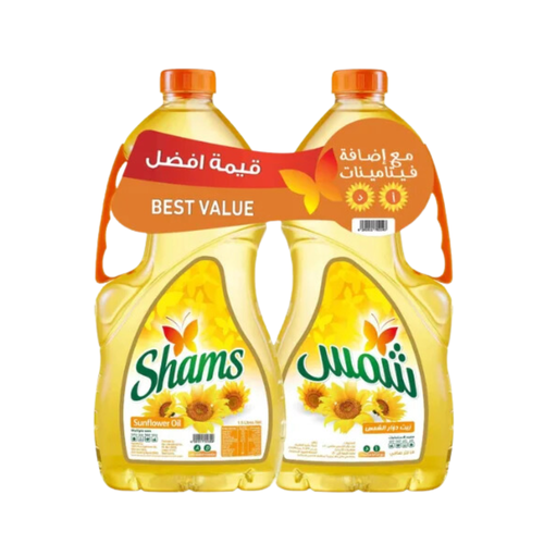 Shams Pure Sunflower Oil 2 * 1.5 L