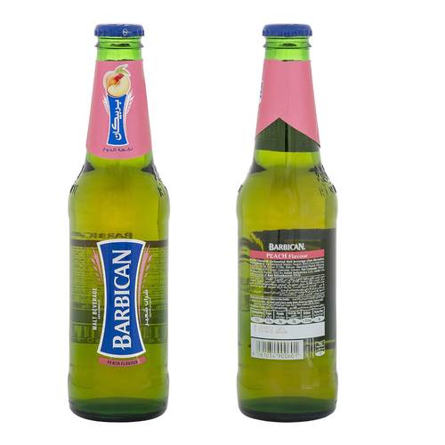 Barbican Peach Flavour Malt Drink Glass Bottle 330 ML