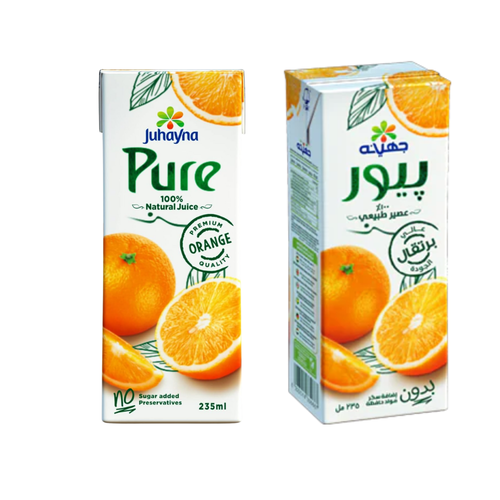 Juhayna Pure Orange Without Sugar 235 ML