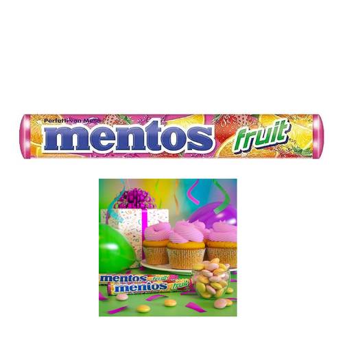 Mentos Mixed Fruit Flavored Candy 29 G