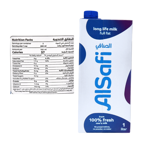 Al Safi Full Cream Milk 1 L