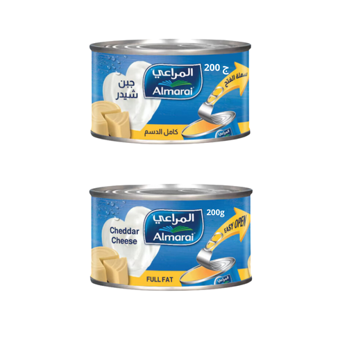  المراعي جبنة شيدر كاملة الدسم 200 جرام