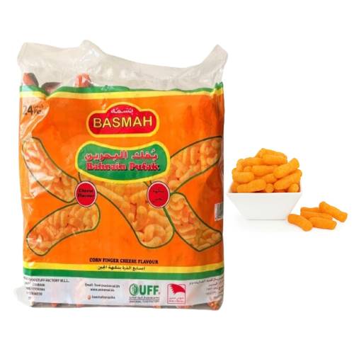 Bismah Bafak Bahrain Cheese Flavored Corn Fingers 24 * 20 G