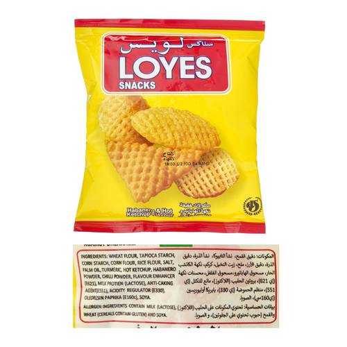  لويس سناكس بنكهة الهابانيرو والكاتشب الحار 20 جرام