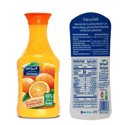 Almarai Orange Juice Without Added Sugar 1.4 L