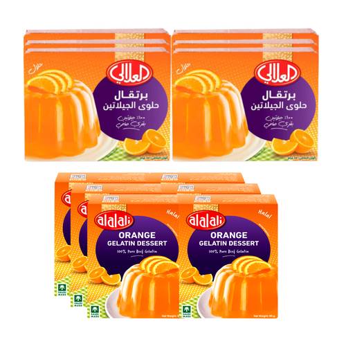  العلالي حلى البرتقال جيلاتين 6×80 جرام