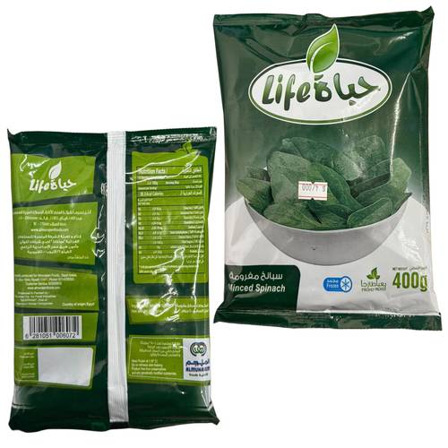 Life Of Chopped Spinach 400 G 