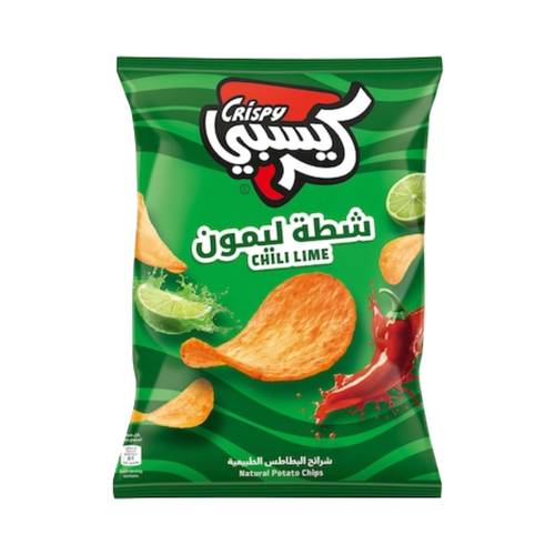 كريسبي البطاطس الطبيعية بطعم الشطة والليمون 20 جرام