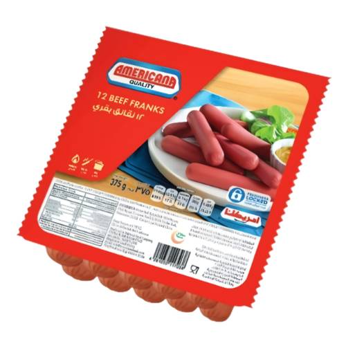 Americana Beef Sausages ( 12 PC ) 375 G