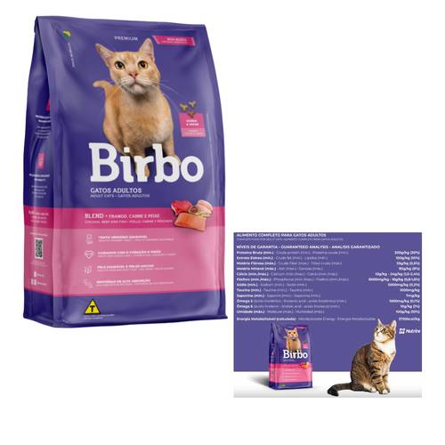 Birbo Cat Food Mixed With Chicken Meat & Fish 1 KG