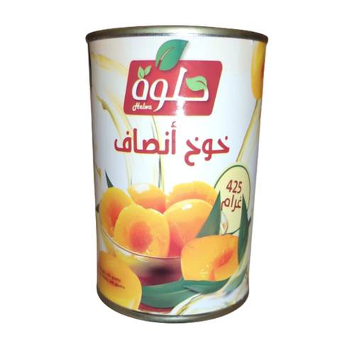 حلوة خوخ انصاف 425 جرام