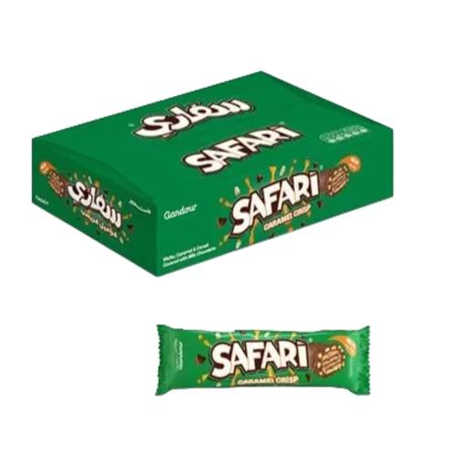 Ghandour Chocolate Safari Wafers Caramel Cranch12 * 32 G