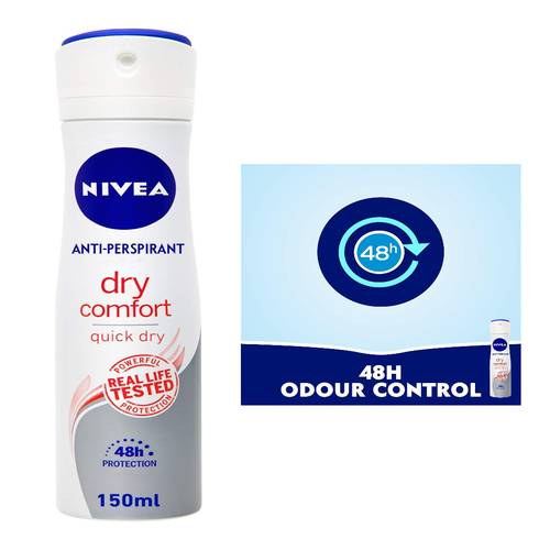 NIVEA Women Dry Comfort Deodorant Spray 150 Ml