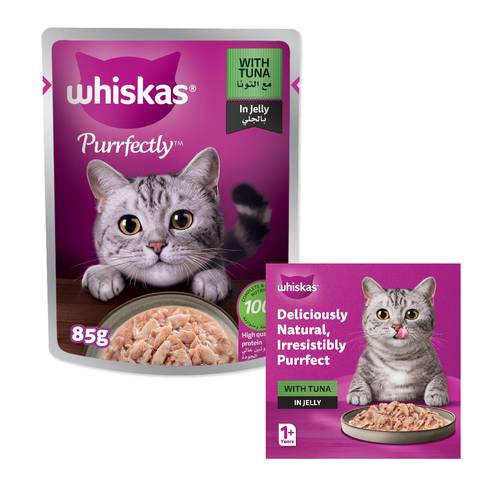 Whiskas Perfectly Cat Food Fish with Tuna 85 G
