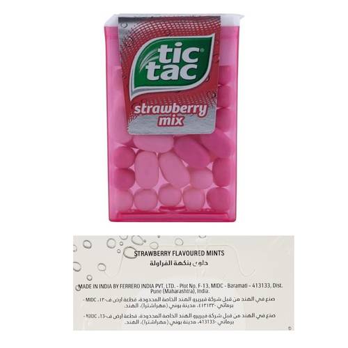 تك تاك علكة بالفراولة 18 جرام