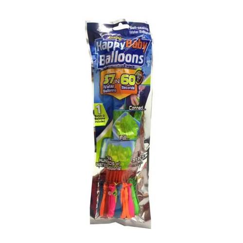 Happy children's balloons fill and tie 37 water balloons in 60 seconds