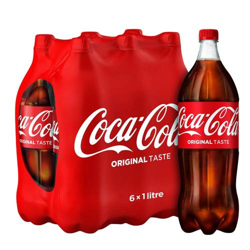 كوكا كولا 6 علب * 1 لتر