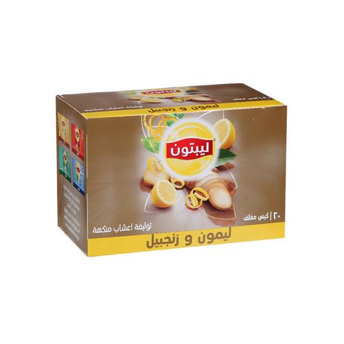 ليبتون شاي بالليمون وزنجبيل 1.6 جرام * 20 كيس