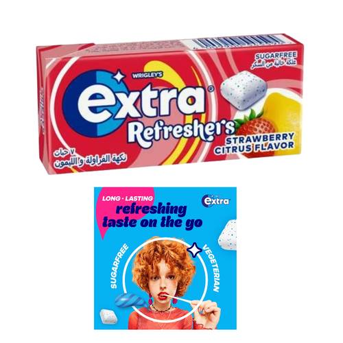 Extra Refresh Strawberry Gum 7 Pieces