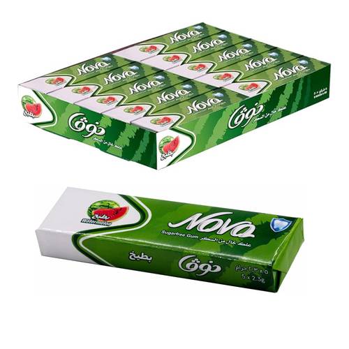 Nova Watermelon Flavored Sugar-Free Chewing Gum 20 * 230 G