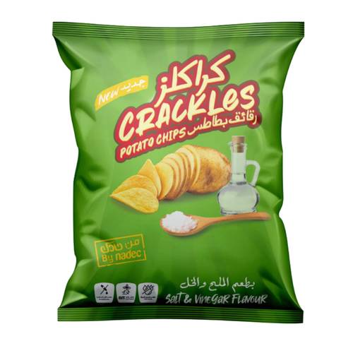 Nadec Crackers Salt & Vinegar Flavored Chips 21 G 