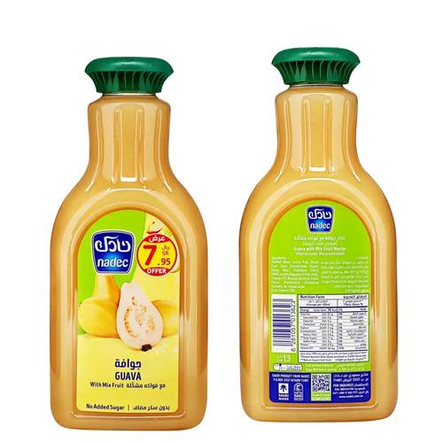 Nadec Guava Nectar with Mixed Fruits Without Sugar 1.3 L