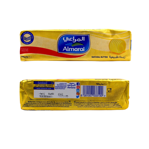 المراعي زبده طبيعيه غير مملحة  100 جرام