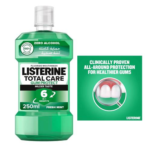 Listerine Gum Protect Fresh Mint Mouthwash 250 MLل