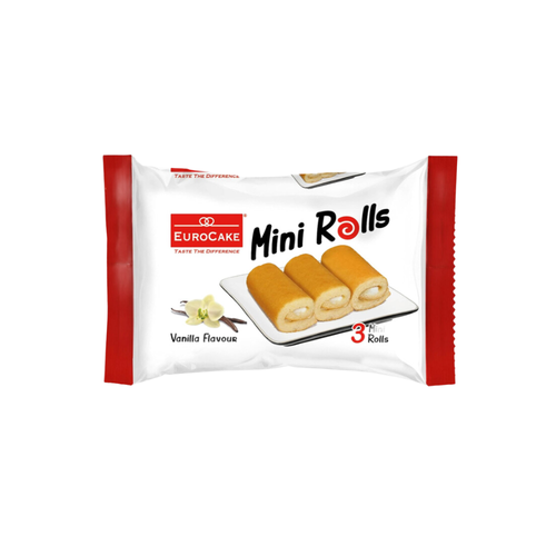 Eurocake Mini Roll Cake Vanilla 60 G 3 PC