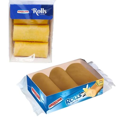 Americana Mini Roll Vanilla 20 G 3 PC