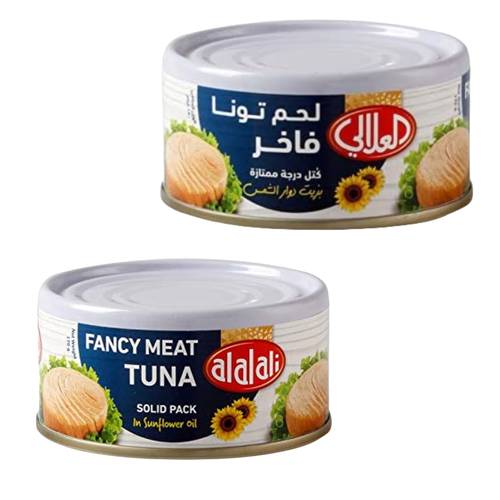 العلالي لحم تونة فاخر بزيت دوار الشمس 170 جرام
