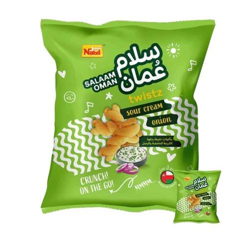 سلام عمان رقائق بنكهة الكريمة الحامضة والبصل 12 * 23 جرام