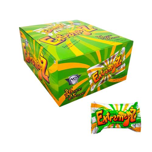 Extreme Sour Apple Candy 36 * 25 G