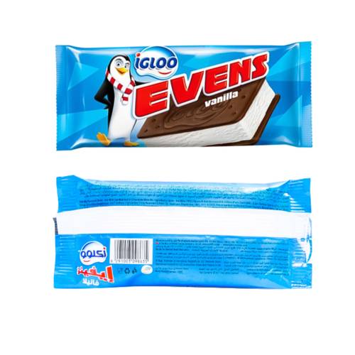 Igloo Evens Ice Cream Vanilla Sandwich 90 ML