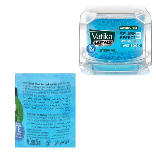 Vatika Splash Effect Wet Look Hair Gel 250 ML
