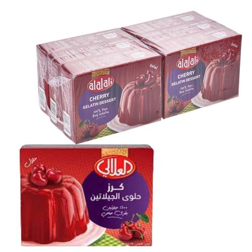 العلالي حلوى جيلاتين بالكرز 6 *85 جرام