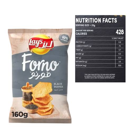 Lay's Forno Black Pepper 160 G
