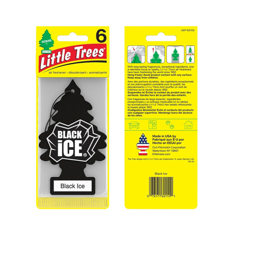 Little Trace Car Air Freshener with Black Ice Perfume 40 G