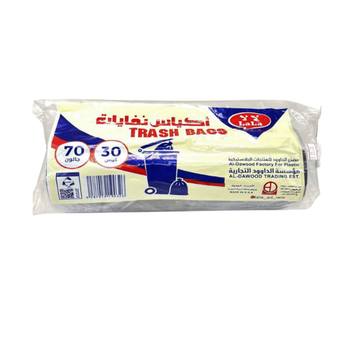 لا لا أكياس نفايات 30 كيس 70 جالون 
