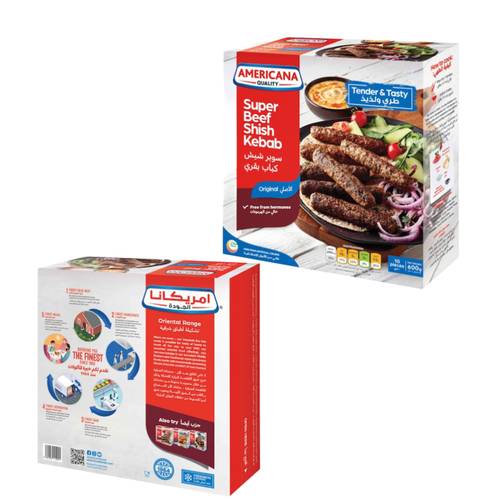 Americana - Super Beef Shish Kebab 600g (10PC)
