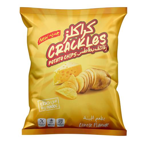 Nadec Crackers Cheese Potato Chips 155 G