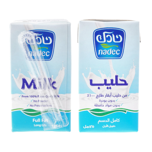 نادك حليب كامل الدسم 125 مل