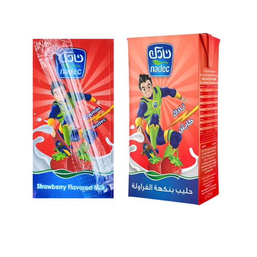 نادك حليب فراولة 185 مل       