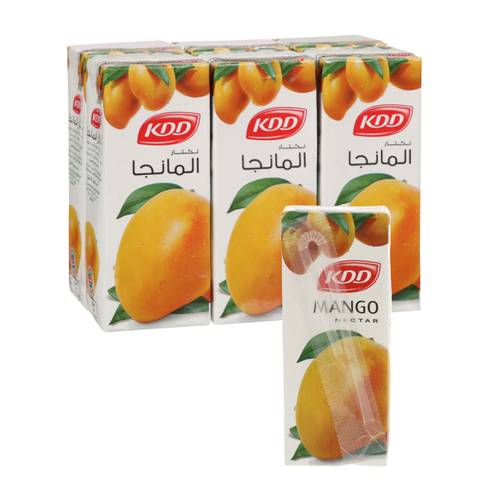  كي دي دي عصير مانجو مع عنب أبيض 6 * 180 مل